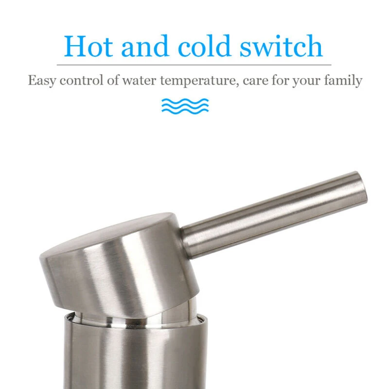 Brushed Nickel Bathroom Basin Sink Faucet Stainless Steel Single Hole Mixer Tap High Quality Hardware 180mm Basin Faucet
Brushed Nickel Bathroom Basin Sink Faucet Stainless Steel Single Hole Mixer Tap High Quality Hardware 180mm Basin Faucet