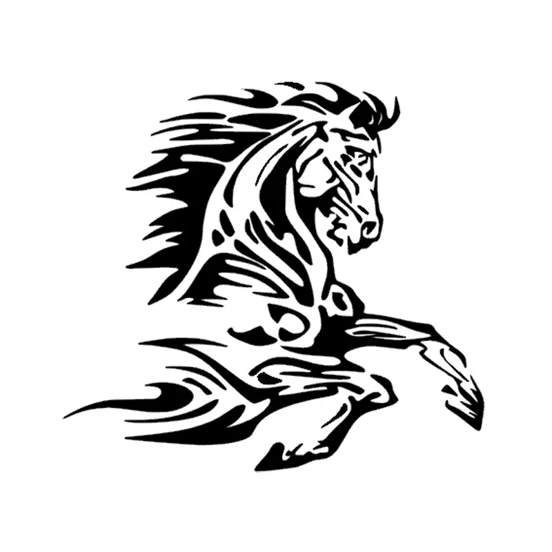 Car Sticker Motorcycle Sticker Fashion Fire Horse Decoration PVC Waterproof Sunscreen Decal Black and White, 17cm*15cm
Car Sticker Motorcycle Sticker Fashion Fire Horse Decoration PVC Waterproof Sunscreen Decal Black and White, 17cm*15cm