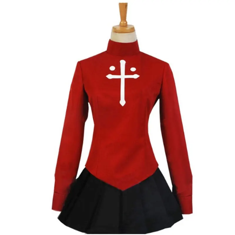 Высококачественный Женский костюм для косплея из аниме Fate/stay night Tohsaka Rin, топ + юбка
Высококачественный Женский костюм для косплея из аниме Fate/stay night Tohsaka Rin, топ + юбка
