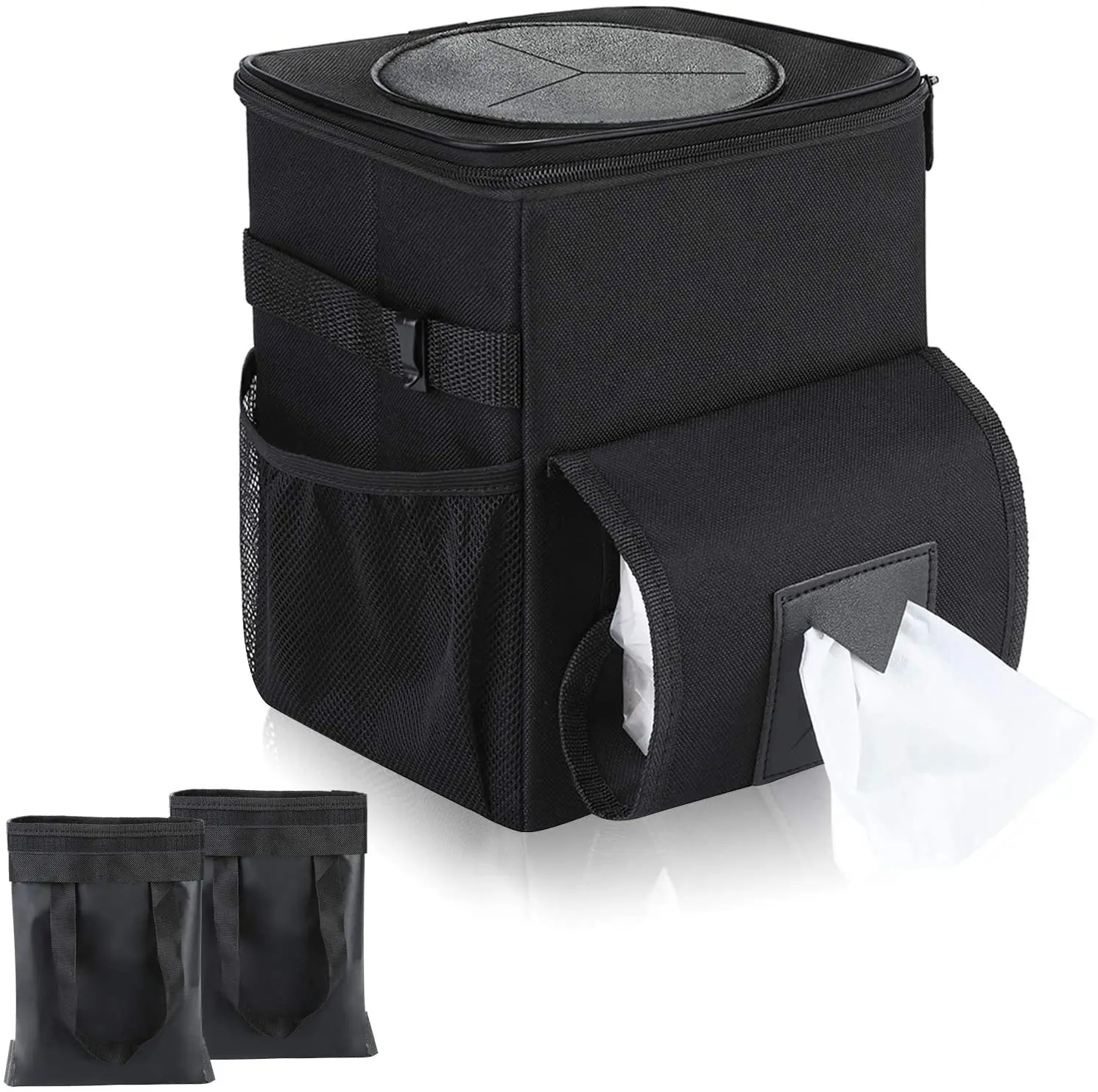 Car Trash Can with Lid and Storage Pockets with 2 Removable Leakproof Interior Liners Waterproof Car Garbage Can Car Accessories
Car Trash Can with Lid and Storage Pockets with 2 Removable Leakproof Interior Liners Waterproof Car Garbage Can Car Accessories
