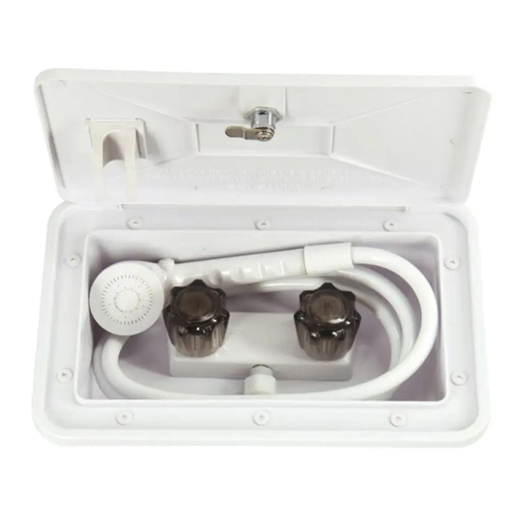 RV Shower With Lock for RV Boat Marine Camper Motorhome Vehicle Travel Trailer Yacht Car RV Outdoor Exterior Shower Box Kit
RV Shower With Lock for RV Boat Marine Camper Motorhome Vehicle Travel Trailer Yacht Car RV Outdoor Exterior Shower Box Kit