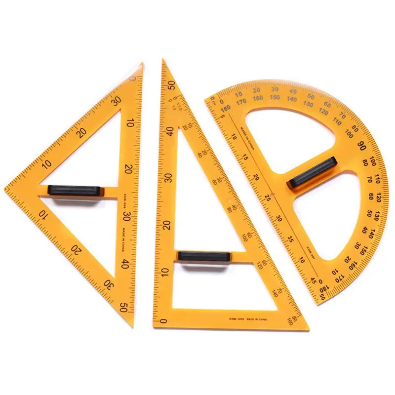 Multifunction Teaching Ruler Set Triangle Protractor Measurement Ruler Tools K3KE
Multifunction Teaching Ruler Set Triangle Protractor Measurement Ruler Tools K3KE