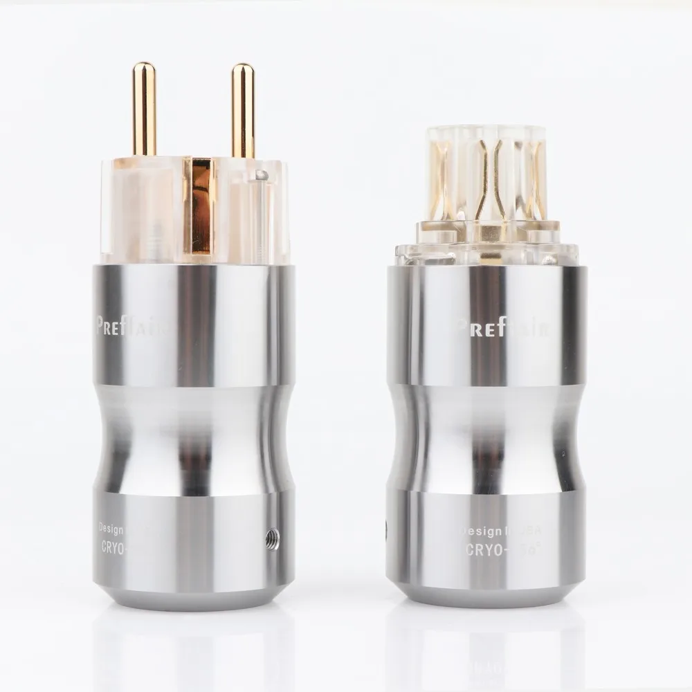 Pair High Quality Preffair 24k Gold plated Power connetor Europe EU Power Plug Transparent IEC Audio Connector
Pair High Quality Preffair 24k Gold plated Power connetor Europe EU Power Plug Transparent IEC Audio Connector