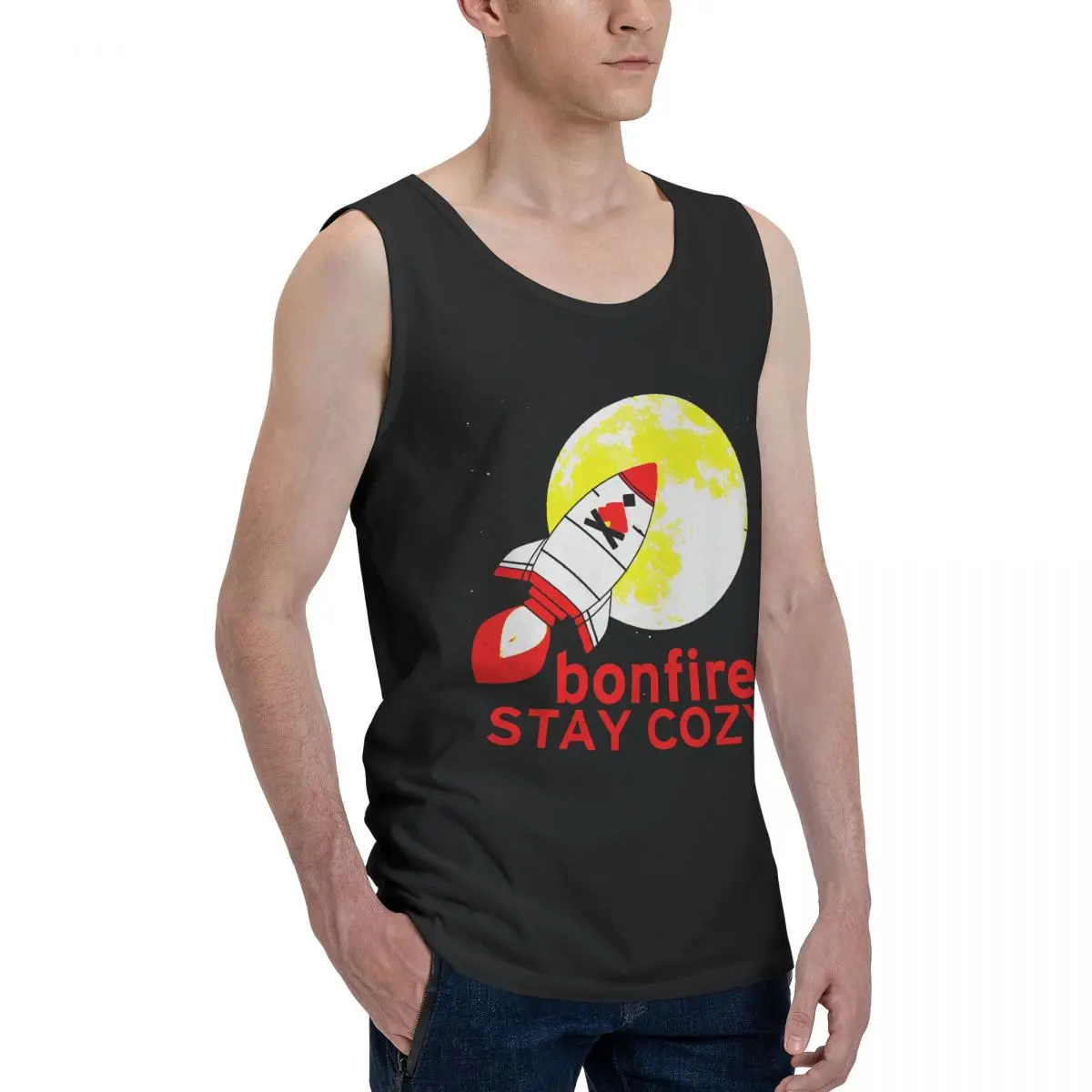 Bonfire Crypto Currency To The Moon Stay Cozy Men's Tank Top Shirt Alt Vest Men set Casual Cute Sleeveless Garment
Bonfire Crypto Currency To The Moon Stay Cozy Men's Tank Top Shirt Alt Vest Men set Casual Cute Sleeveless Garment
