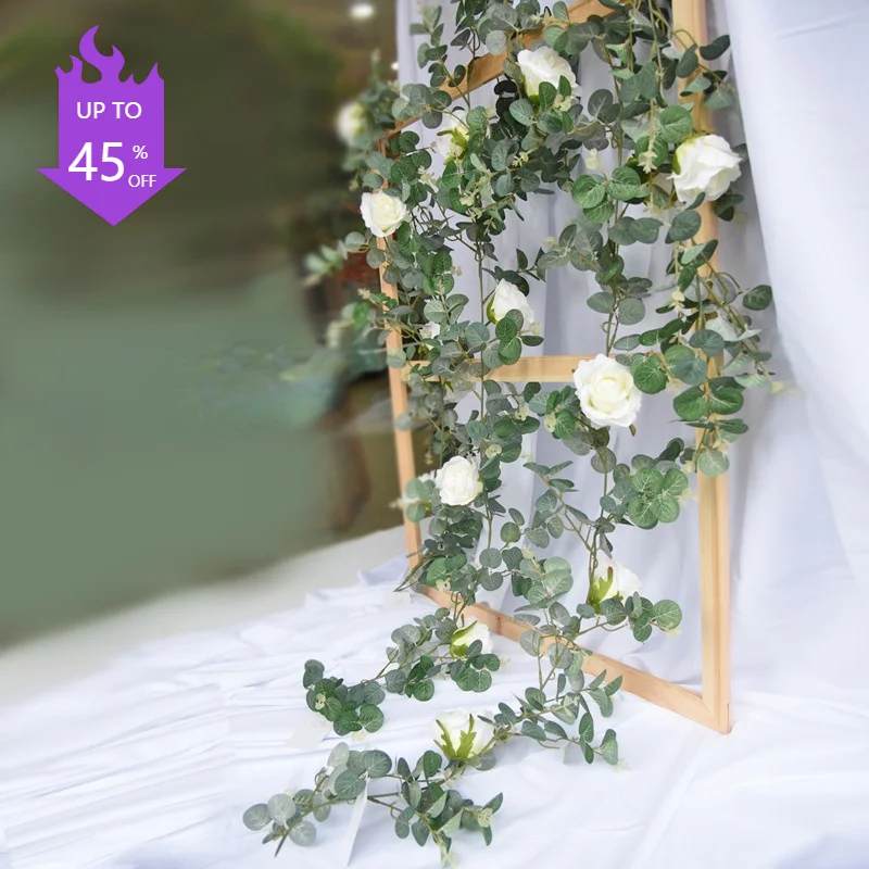High-end 1.8m Money Leaf Rose Rattan Simulation Flower Fake Flower Decoration Flower Photography Props Wall Hanging Rattan
High-end 1.8m Money Leaf Rose Rattan Simulation Flower Fake Flower Decoration Flower Photography Props Wall Hanging Rattan
