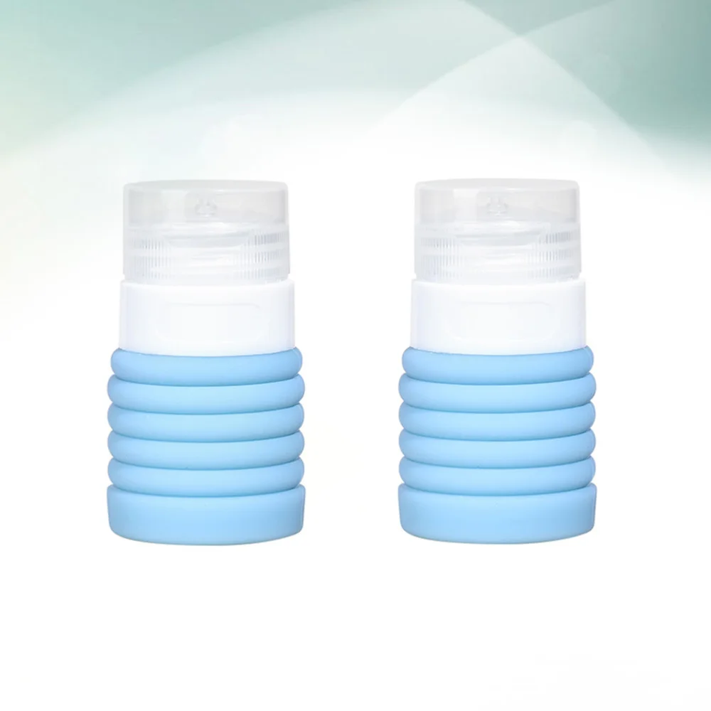 2pcs Silicone Folding Cosmetics Travel Bottles Portable Refillable Shampoo Shower Lotion Empty Bottles (Blue)
2pcs Silicone Folding Cosmetics Travel Bottles Portable Refillable Shampoo Shower Lotion Empty Bottles (Blue)