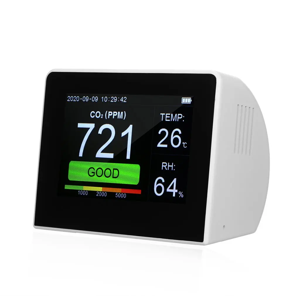 K6-E CO2 / RH / Temperature 3-in-1 Air Detector Temperature And Humidity Monitoring CO2 Meter Hygrometer With Data Logger
K6-E CO2 / RH / Temperature 3-in-1 Air Detector Temperature And Humidity Monitoring CO2 Meter Hygrometer With Data Logger