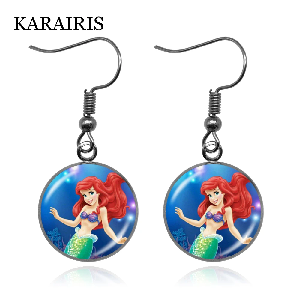 KARAIRIS Charms Mermaid Princess Dangle Earrings Mermaid Jewelry Glass Cabochon Hook Earrings Gifts for Women Girls Accessories
KARAIRIS Charms Mermaid Princess Dangle Earrings Mermaid Jewelry Glass Cabochon Hook Earrings Gifts for Women Girls Accessories