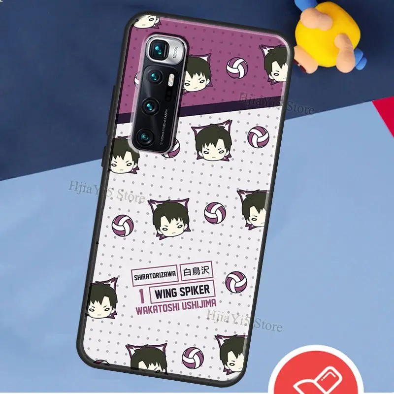 Чехол Ushijima Wakatoshi Shiratorizawa для POCO X3 Pro GT F1 F2 M3 M4 X4 F3 Coque Xiaomi Mi 11 Lite 12 10T 11T | Мобильные