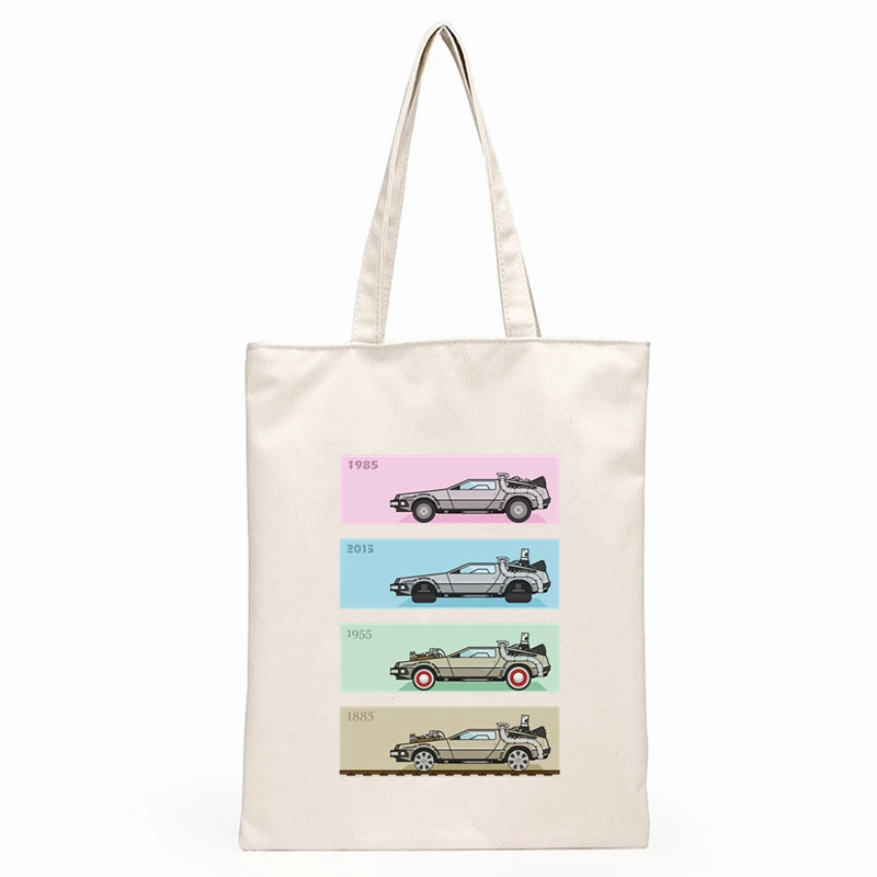Back to the Future DMC Delorean Print HotSelling Shopping Bag Women Canvas Tote Bags Printing Bag Cartoon Shopper Shoulder Bags
Back to the Future DMC Delorean Print HotSelling Shopping Bag Women Canvas Tote Bags Printing Bag Cartoon Shopper Shoulder Bags