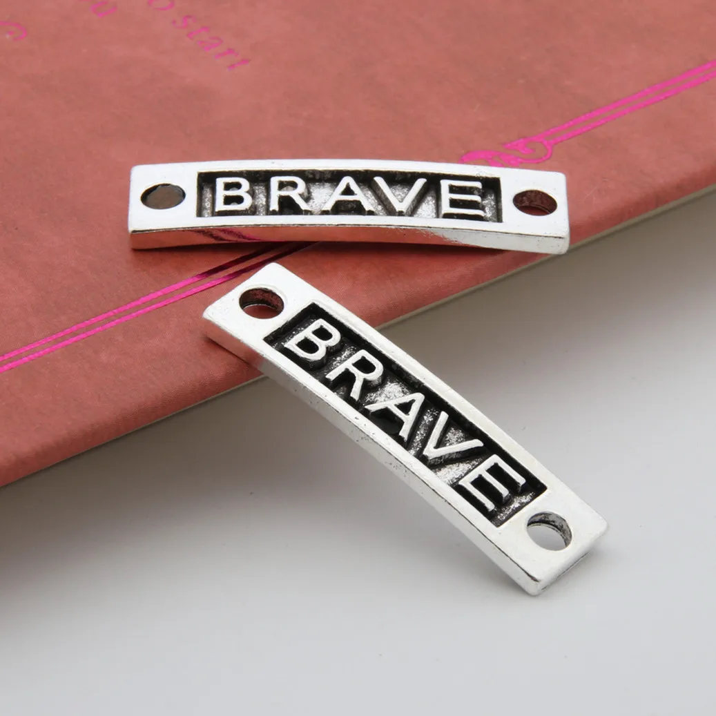 5pcs Silver Color Rectangle Happy Charm Pendants BraveTag Connector For DIY Jewelry Making Findings 9x34mm A1272
5pcs Silver Color Rectangle Happy Charm Pendants BraveTag Connector For DIY Jewelry Making Findings 9x34mm A1272