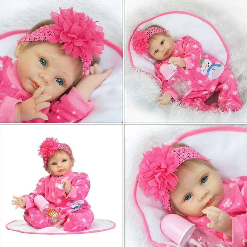 22inch Silicon Lifelike Doll Blanket Hot Pink Onesies Snowflakes Snowman Patterns Headband Early Kids Christmas Baby Toys
22inch Silicon Lifelike Doll Blanket Hot Pink Onesies Snowflakes Snowman Patterns Headband Early Kids Christmas Baby Toys