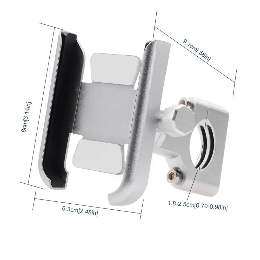 Motorcycle Mobile Phone Holder Aluminum Alloy Rotary Stand for Motorbike Handle 
Motorcycle Mobile Phone Holder Aluminum Alloy Rotary Stand for Motorbike Handle
