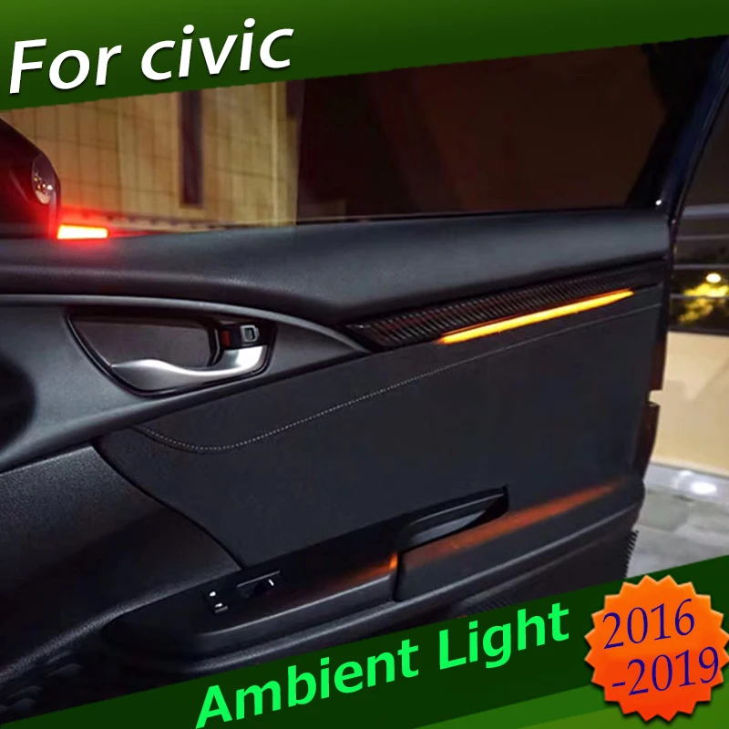 11 цветов, 4 двери, лампа окружающей среды для Honda Civic 2016, 2017, 2018, 2019, светодиодный атмосферсветильник, Стиль углеродного волокна
11 цветов, 4 двери, лампа окружающей среды для Honda Civic 2016, 2017, 2018, 2019, светодиодный атмосферсветильник, Стиль углеродного волокна