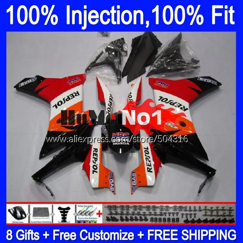 Injection For HONDA CBR600F4i CBR600F 11 12 13 14 126MC.8 CBR 600 F 600F CBR600 F4i Repsol orange 2011 2012 2013 2014 Fairings
Injection For HONDA CBR600F4i CBR600F 11 12 13 14 126MC.8 CBR 600 F 600F CBR600 F4i Repsol orange 2011 2012 2013 2014 Fairings