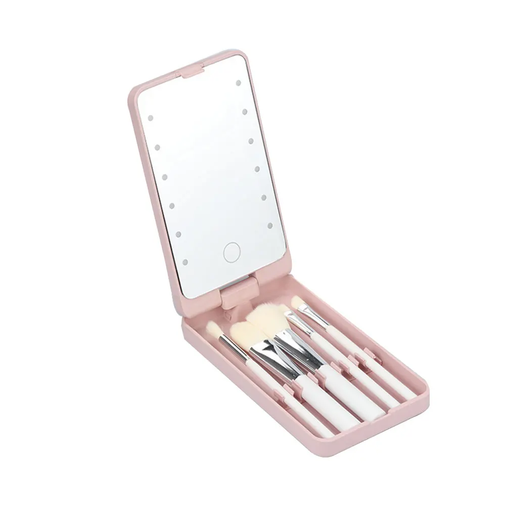 LED Makeup Cosmetic Mirror With LED Full Set Of Brushes Travel Portable Mirror Stroage Box Storage Makeup Organizer Mirror Box
LED Makeup Cosmetic Mirror With LED Full Set Of Brushes Travel Portable Mirror Stroage Box Storage Makeup Organizer Mirror Box
