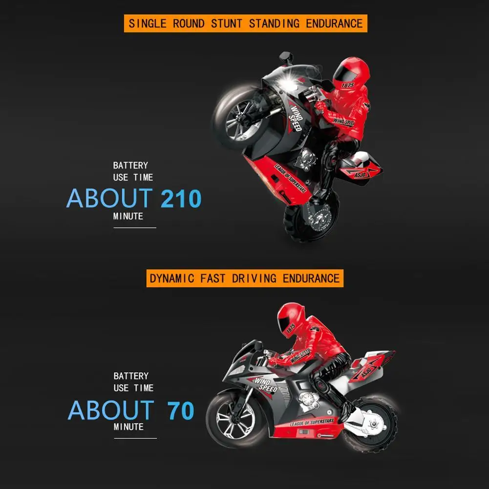 1/6 2.4G 6 A-xis RC Stunt Drifting Motorcycle Motorbike LED Sound Model Kids Toy Remote Control Car Boy Toy
1/6 2.4G 6 A-xis RC Stunt Drifting Motorcycle Motorbike LED Sound Model Kids Toy Remote Control Car Boy Toy