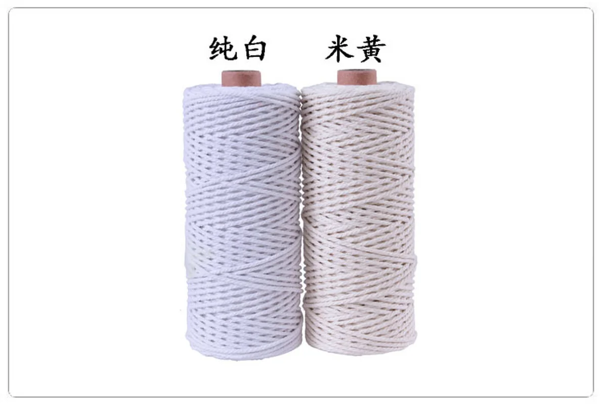 2mm Macrame 100% Cotton Cord Colorful Cord Rope Beige Twisted Craft String DIY Home Textile Wedding Decorative supply 110yards
2mm Macrame 100% Cotton Cord Colorful Cord Rope Beige Twisted Craft String DIY Home Textile Wedding Decorative supply 110yards