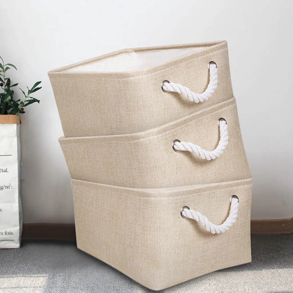 Canvas Fabric Foldable Basket Laundry Storage Baskets With Handles For Toys Storage Box Household Laundry Save Space Waterproof
Canvas Fabric Foldable Basket Laundry Storage Baskets With Handles For Toys Storage Box Household Laundry Save Space Waterproof