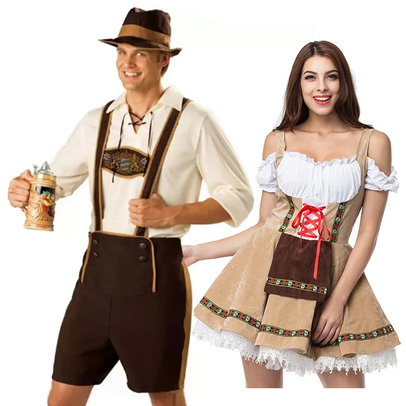 Traditional Couples Oktoberfest Costume Parade Tavern Bartender Waitress Outfit Cosplay Carnival Halloween Fancy Party Dress
Traditional Couples Oktoberfest Costume Parade Tavern Bartender Waitress Outfit Cosplay Carnival Halloween Fancy Party Dress