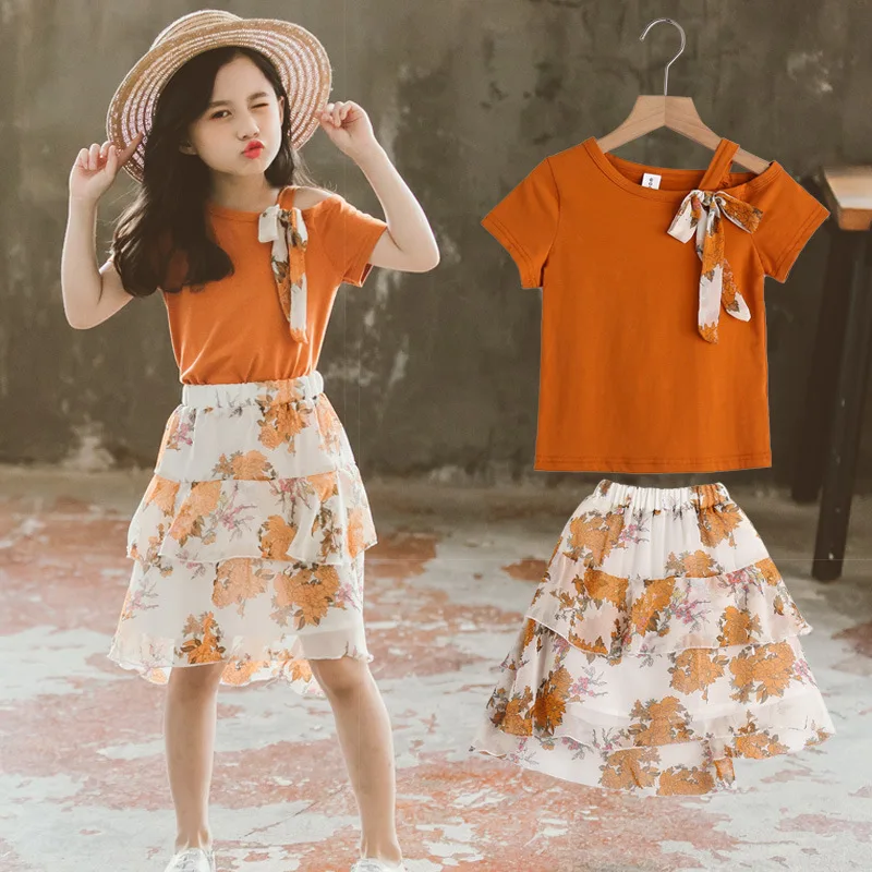 New Summer Korean Version T-shirt Skirt Summer Big Children Fashion Suit Kids Clothes Girls Boutique Clothing Sets
New Summer Korean Version T-shirt Skirt Summer Big Children Fashion Suit Kids Clothes Girls Boutique Clothing Sets