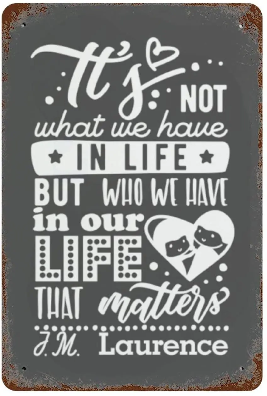 Laurence's Quote Vintage Metal Sign, Retro Tin Signs for Store, Bar, Home Decoration Retro Tin Sign for K30X30CM
Laurence's Quote Vintage Metal Sign, Retro Tin Signs for Store, Bar, Home Decoration Retro Tin Sign for K30X30CM