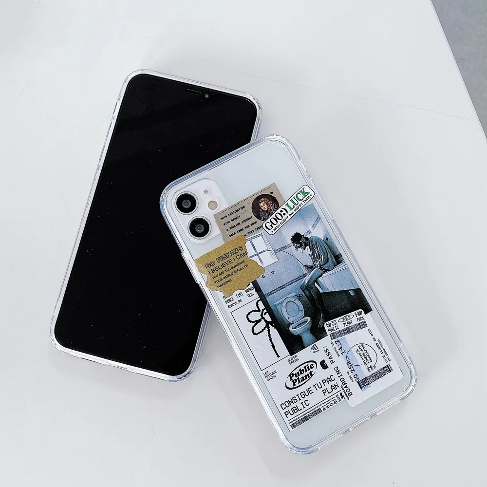 Fashion Tides Boy Girl Label Transparent Phone Case For iPhone 11 12 Pro Max Soft Silicone Cover For iPhone 7 8 Plus XR XS X
Fashion Tides Boy Girl Label Transparent Phone Case For iPhone 11 12 Pro Max Soft Silicone Cover For iPhone 7 8 Plus XR XS X