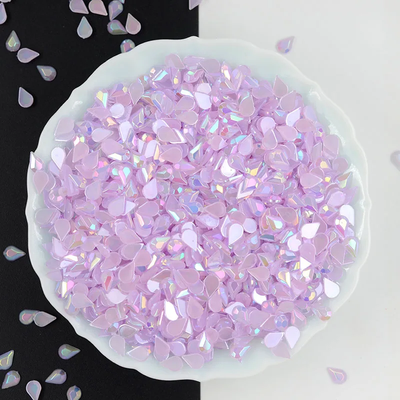 100pcs 10*14mm Jelly Rain Drop Gemstone Droplets Flat Back Beads Acrylic Cabochons, rhinestones Jewelry Accessories For Diy
100pcs 10*14mm Jelly Rain Drop Gemstone Droplets Flat Back Beads Acrylic Cabochons, rhinestones Jewelry Accessories For Diy