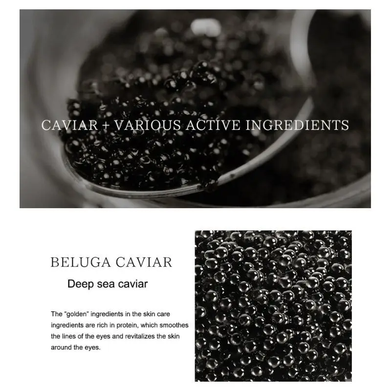 Deep Sea Caviar Black Gold Eye Mask Moisturizing Smooth Fine Lines Dark Circles Anti-aging Eye Patch
Deep Sea Caviar Black Gold Eye Mask Moisturizing Smooth Fine Lines Dark Circles Anti-aging Eye Patch