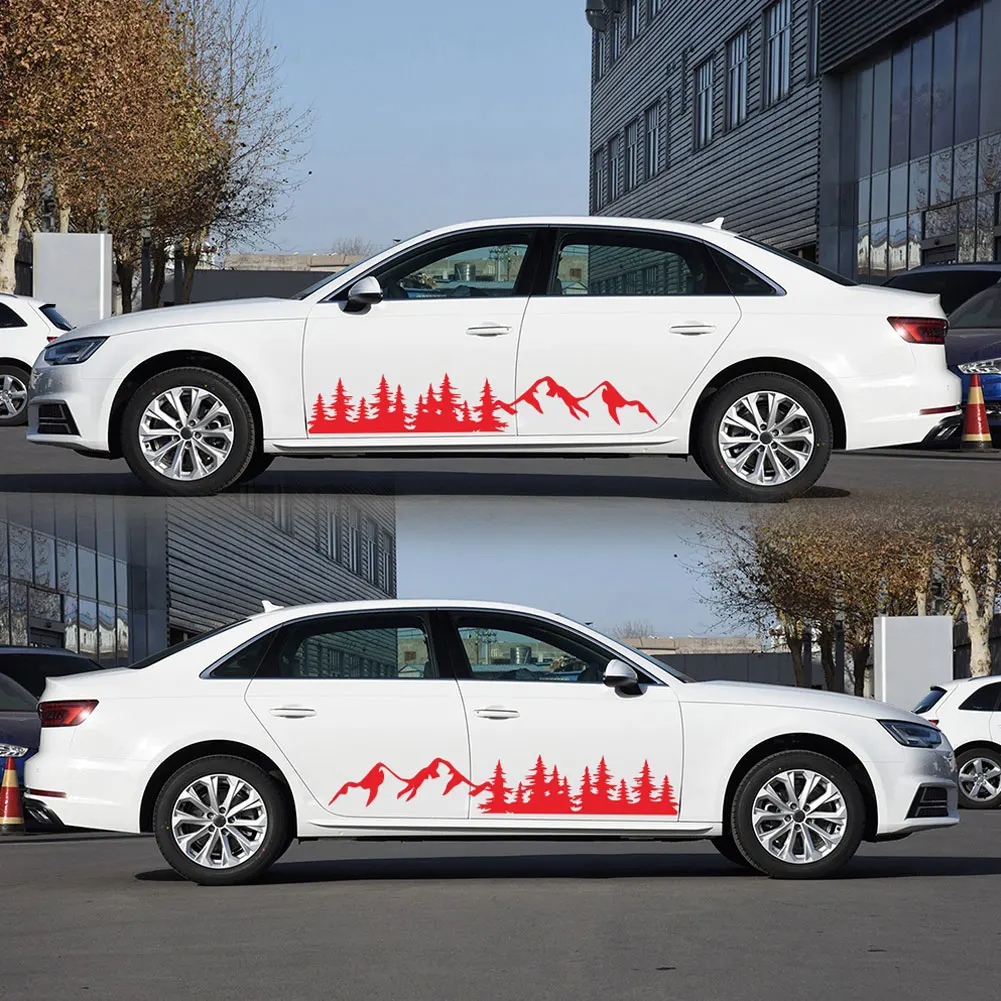 2pcs D-988 Mountain Tree Forest Car Decals Black Car Sticker Vinyl Graphic Camper Rv Trailer Truck Custom Sticker General Motors
2pcs D-988 Mountain Tree Forest Car Decals Black Car Sticker Vinyl Graphic Camper Rv Trailer Truck Custom Sticker General Motors