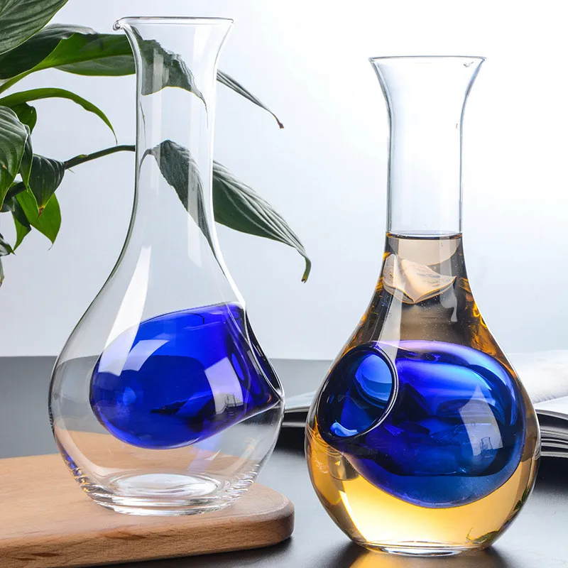 Japanese Crystal Glass Wine Decanter Thumb Hole Sake Glass Ice Jug Hamster Nest Wine Container Cocktail Champagne Cooling Tools
Japanese Crystal Glass Wine Decanter Thumb Hole Sake Glass Ice Jug Hamster Nest Wine Container Cocktail Champagne Cooling Tools