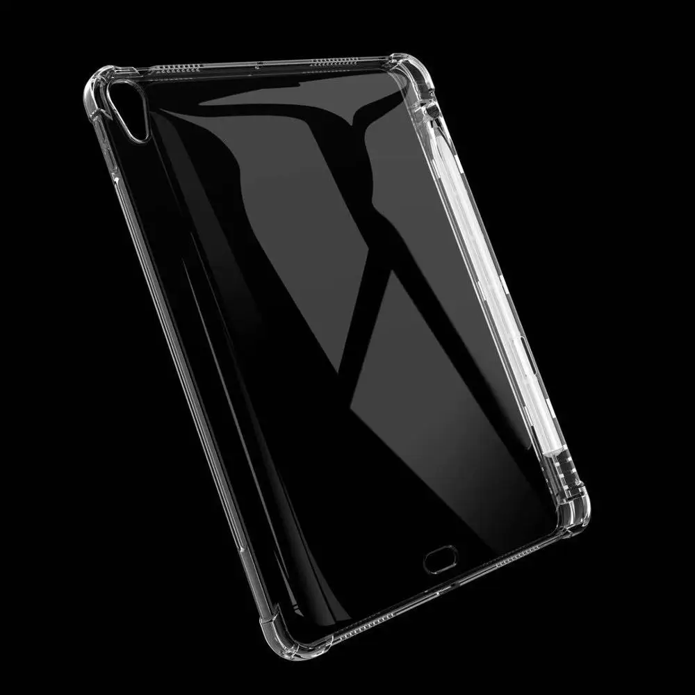 For iPad Air 10.9'' 2020 Silicon Transparent Case & Pencil Holder Soft Back Tablet Cover For iPad Air 4 10.9'' air4 A2324 A2072
For iPad Air 10.9'' 2020 Silicon Transparent Case & Pencil Holder Soft Back Tablet Cover For iPad Air 4 10.9'' air4 A2324 A2072