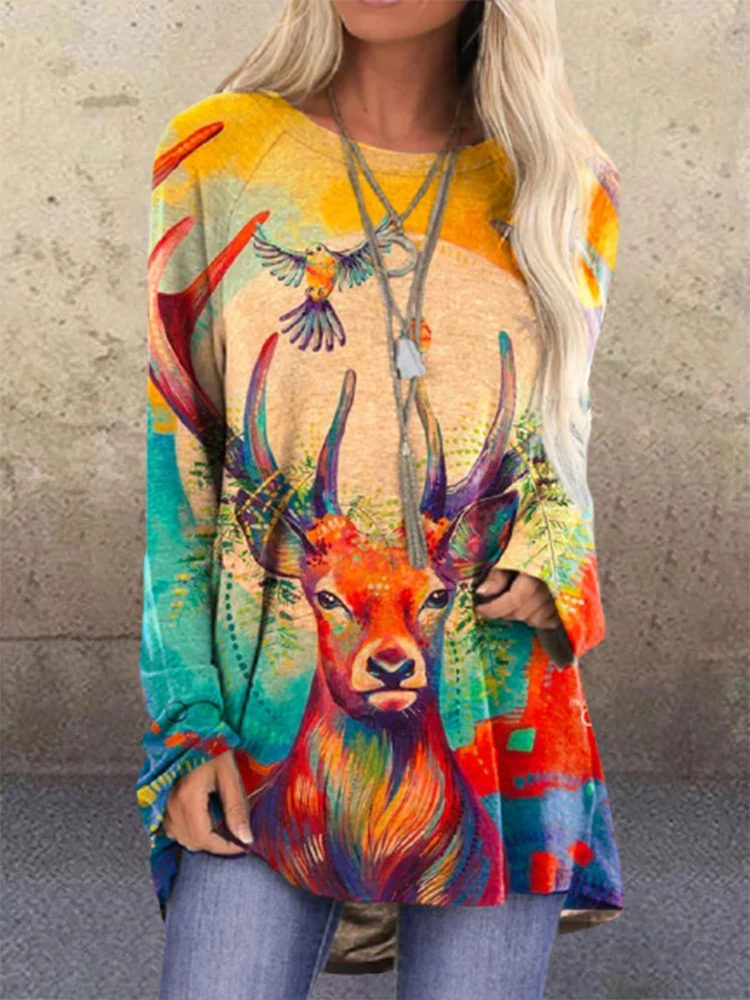 2020 New Arrival Christmas Deer Elk Cartoon 3D Printing Long Sleeve Women T Shirts Casual O Neck Tops Tee For Women
2020 New Arrival Christmas Deer Elk Cartoon 3D Printing Long Sleeve Women T Shirts Casual O Neck Tops Tee For Women