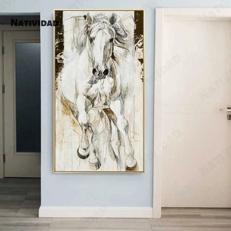 Chinese Traditional Ink Painting White Horse Galloping Running Map Waterproof Ink Painting Realistic Style Bedroom Canvas
Chinese Traditional Ink Painting White Horse Galloping Running Map Waterproof Ink Painting Realistic Style Bedroom Canvas