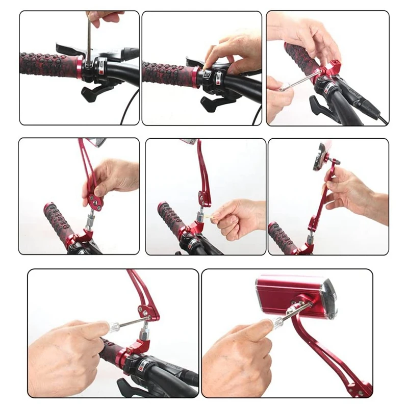 1 Pair Bicycle Rearview Mirror Adjustable Handlebar End Rearview Mirror Rotation Safety Mountain Bicycle Mirror
1 Pair Bicycle Rearview Mirror Adjustable Handlebar End Rearview Mirror Rotation Safety Mountain Bicycle Mirror