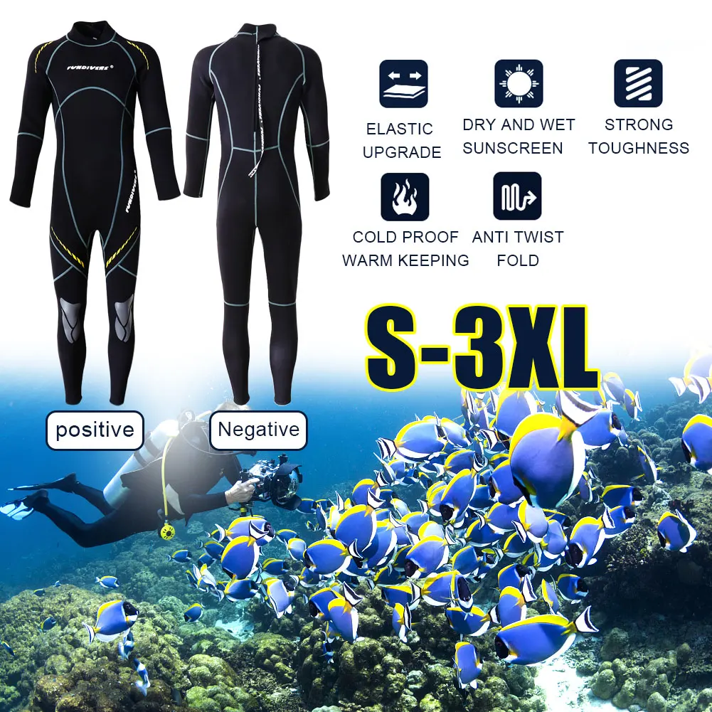 Premium Neoprene Wetsuit 3mm Men Scuba Diving Thermal Winter Warm Wetsuits Full Suit Swimming Surfing Kayaking Equipment Black
Premium Neoprene Wetsuit 3mm Men Scuba Diving Thermal Winter Warm Wetsuits Full Suit Swimming Surfing Kayaking Equipment Black