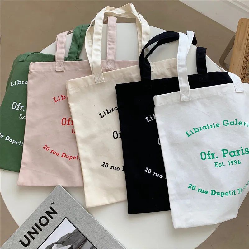 Women Canvas Shopping Bag Paris Letters Print Shoulder Bag Eco Cotton Linen Shopper Bags Cloth Fabric Handbag Tote For Girls
Women Canvas Shopping Bag Paris Letters Print Shoulder Bag Eco Cotton Linen Shopper Bags Cloth Fabric Handbag Tote For Girls