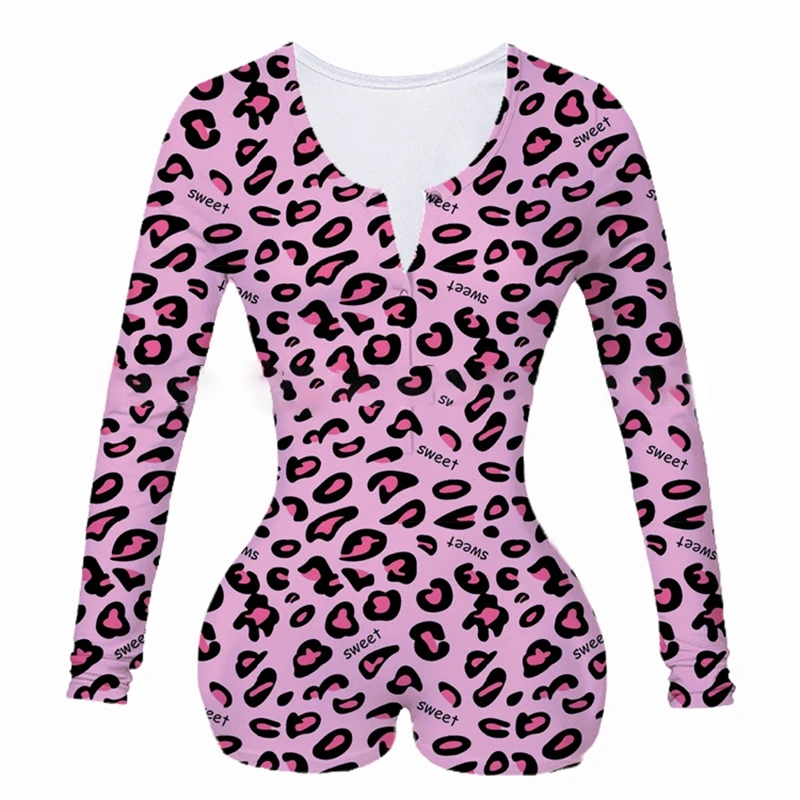 Women Sexy Onesies Underwear Bodysuit Long Sleeve Button Deep V Neck Bodycon Stretch Leotard Short Romper Pajamas Overalls
Women Sexy Onesies Underwear Bodysuit Long Sleeve Button Deep V Neck Bodycon Stretch Leotard Short Romper Pajamas Overalls