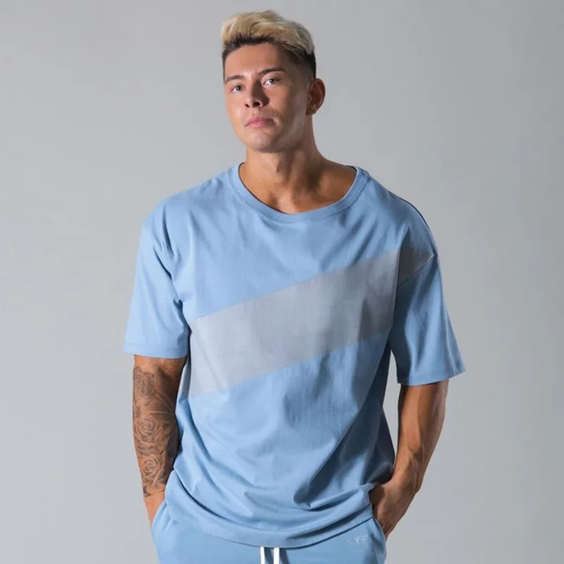 Contrasting Color Sports Short-sleeved Men's T-shirt Loose Fitness Clothes O-neck Training Clothes Casual Top Half Sleeve Summer
Contrasting Color Sports Short-sleeved Men's T-shirt Loose Fitness Clothes O-neck Training Clothes Casual Top Half Sleeve Summer