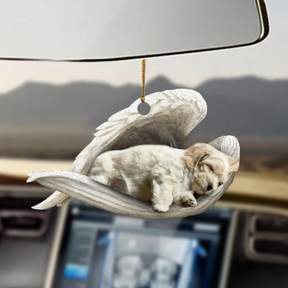 Angel Puppy Car Pendant Car Interior Rearview Mirror Hanging Ornament Miniature Craft Pet Model Pendant Decor Souvenir Gifts
Angel Puppy Car Pendant Car Interior Rearview Mirror Hanging Ornament Miniature Craft Pet Model Pendant Decor Souvenir Gifts