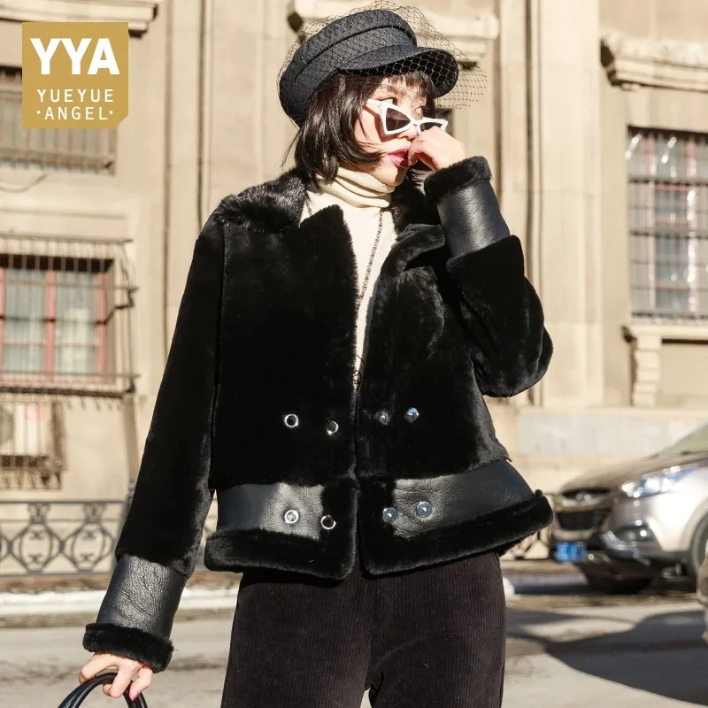 Winter New Mink Fur Collar Real Leather Coat Women Korean Slim Long Sleeve Genuine Fur Shearling Jacket Warm Motorcycle Clothes
Winter New Mink Fur Collar Real Leather Coat Women Korean Slim Long Sleeve Genuine Fur Shearling Jacket Warm Motorcycle Clothes