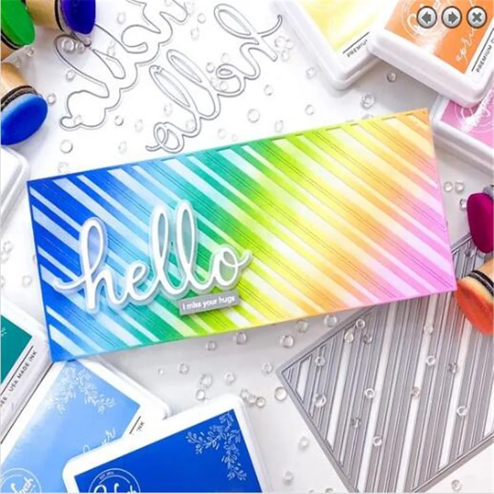 Fancy Diagonal Stripes Die Metal Cutting Dies for DIY Scrapbook Handmade Paper Craft Creative Stamps and Dies Paper Cut Template
Fancy Diagonal Stripes Die Metal Cutting Dies for DIY Scrapbook Handmade Paper Craft Creative Stamps and Dies Paper Cut Template