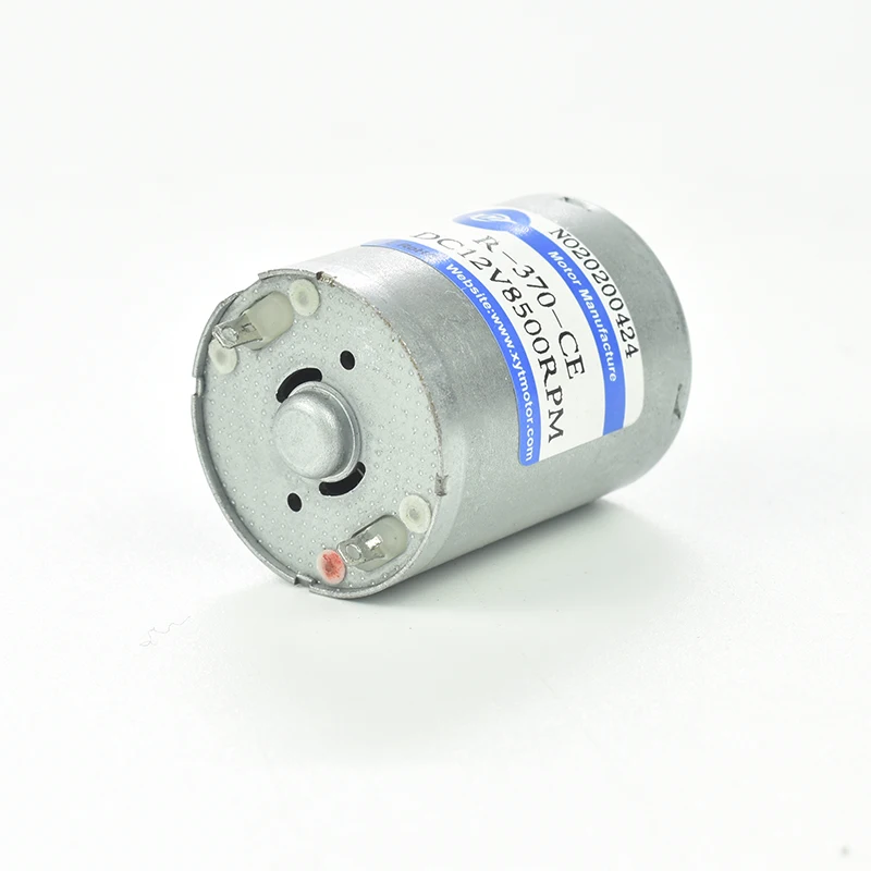 RF-370 Micro DC Gear Motor High Power High Speed Small Motor 6V 12V 24V DC Brush Motor with Long Life DC Electric Motor
RF-370 Micro DC Gear Motor High Power High Speed Small Motor 6V 12V 24V DC Brush Motor with Long Life DC Electric Motor
