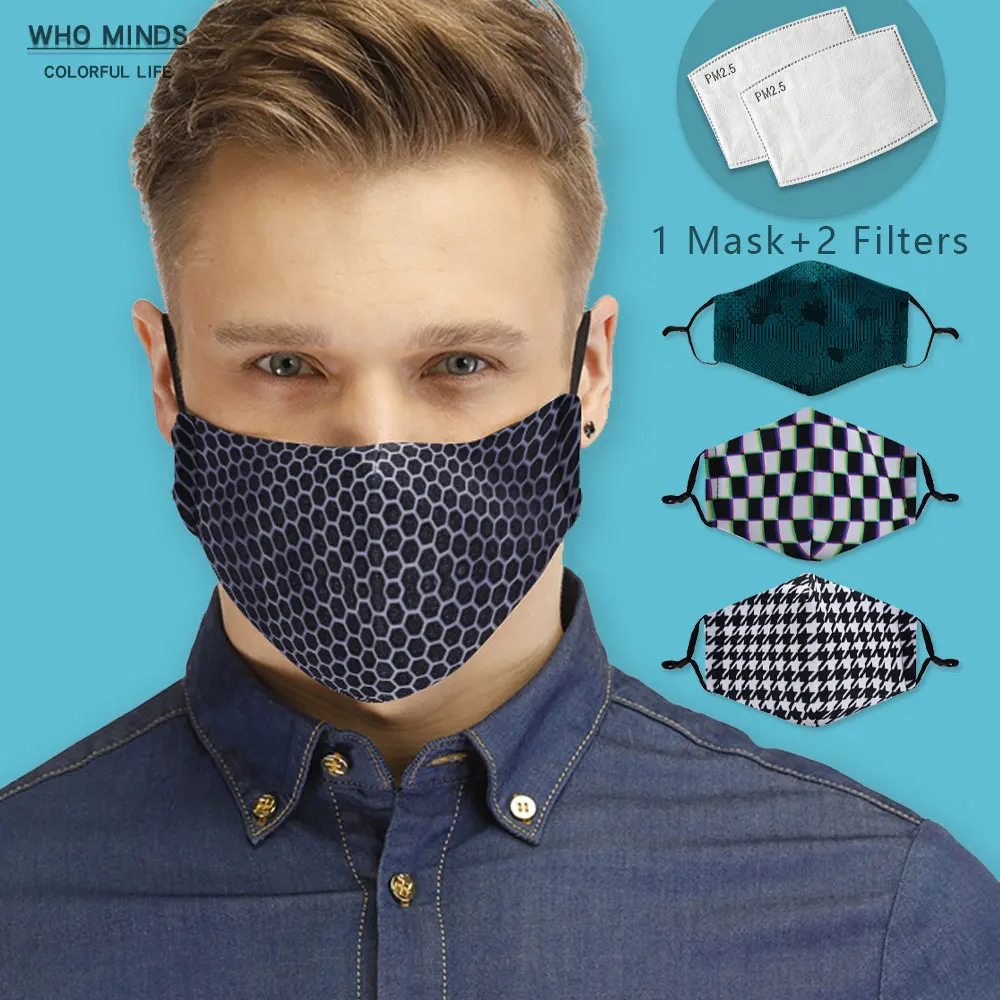 Многоразовая маска для рта PM2.5 женщин сетчатая моющаяся с регулируемым ремешком