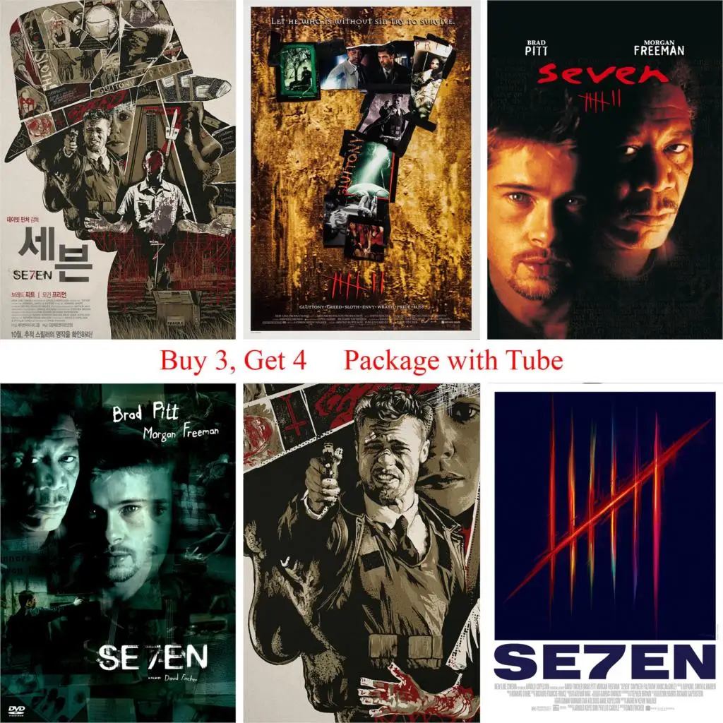 Постеры Se7en кино-стикеры Настенные, белые мелованные бумажные принты, высокое разрешение, четкое изображение, украшение для дома, гостиной, ... 
Постеры Se7en кино-стикеры Настенные, белые мелованные бумажные принты, высокое разрешение, четкое изображение, украшение для дома, гостиной, ...