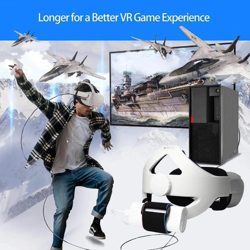 Регулируемая головная подушка для гарнитуры VR, совместима с аксессуарами Quest 2 VR, нескользящий ремень HCCY
Регулируемая головная подушка для гарнитуры VR, совместима с аксессуарами Quest 2 VR, нескользящий ремень HCCY