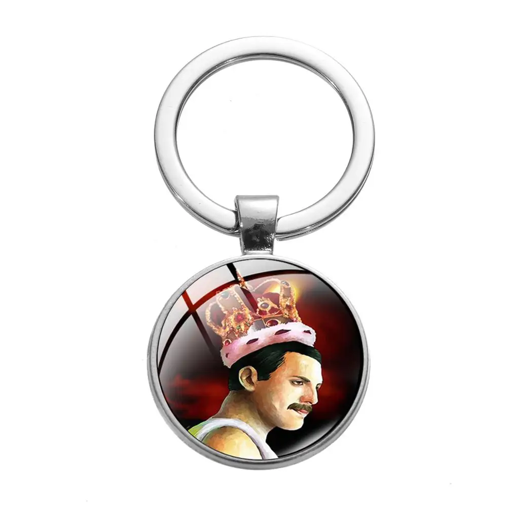 Брелок для ключей Queen Rock Singer Freddie Mercury модный мужской и женский брелок аксессуары