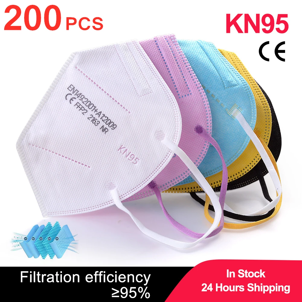 CE FFP2 KN95 Masks 200PCS Mascarillas Reutilizable 5 Layers Dust-proof Mouth Mask Protective KN95 Face Mask Filter ffp2mask fpp2
CE FFP2 KN95 Masks 200PCS Mascarillas Reutilizable 5 Layers Dust-proof Mouth Mask Protective KN95 Face Mask Filter ffp2mask fpp2