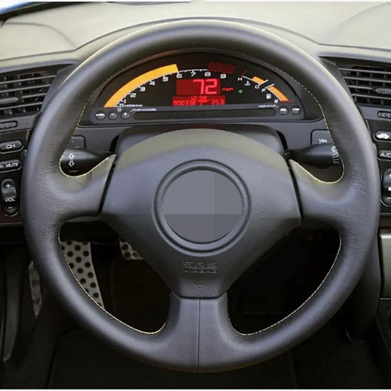 APPDEE черная натуральная кожа DIY чехол рулевого колеса автомобиля для Honda acura rsx type-s