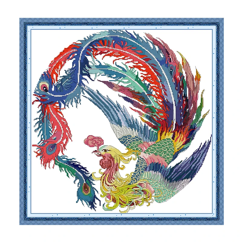 Auspicious phoenix cross stitch kit aida 14ct 11ct count printed canvas stitches embroidery DIY handmade needlework
Auspicious phoenix cross stitch kit aida 14ct 11ct count printed canvas stitches embroidery DIY handmade needlework
